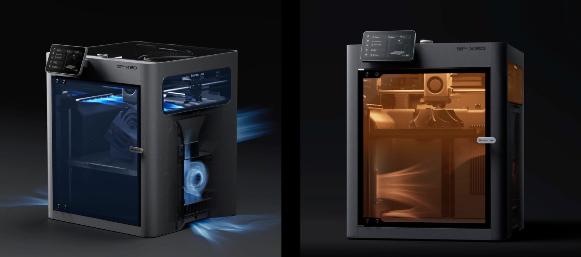 Bambu Lab X2D intelligent thermal management system and heated chamber