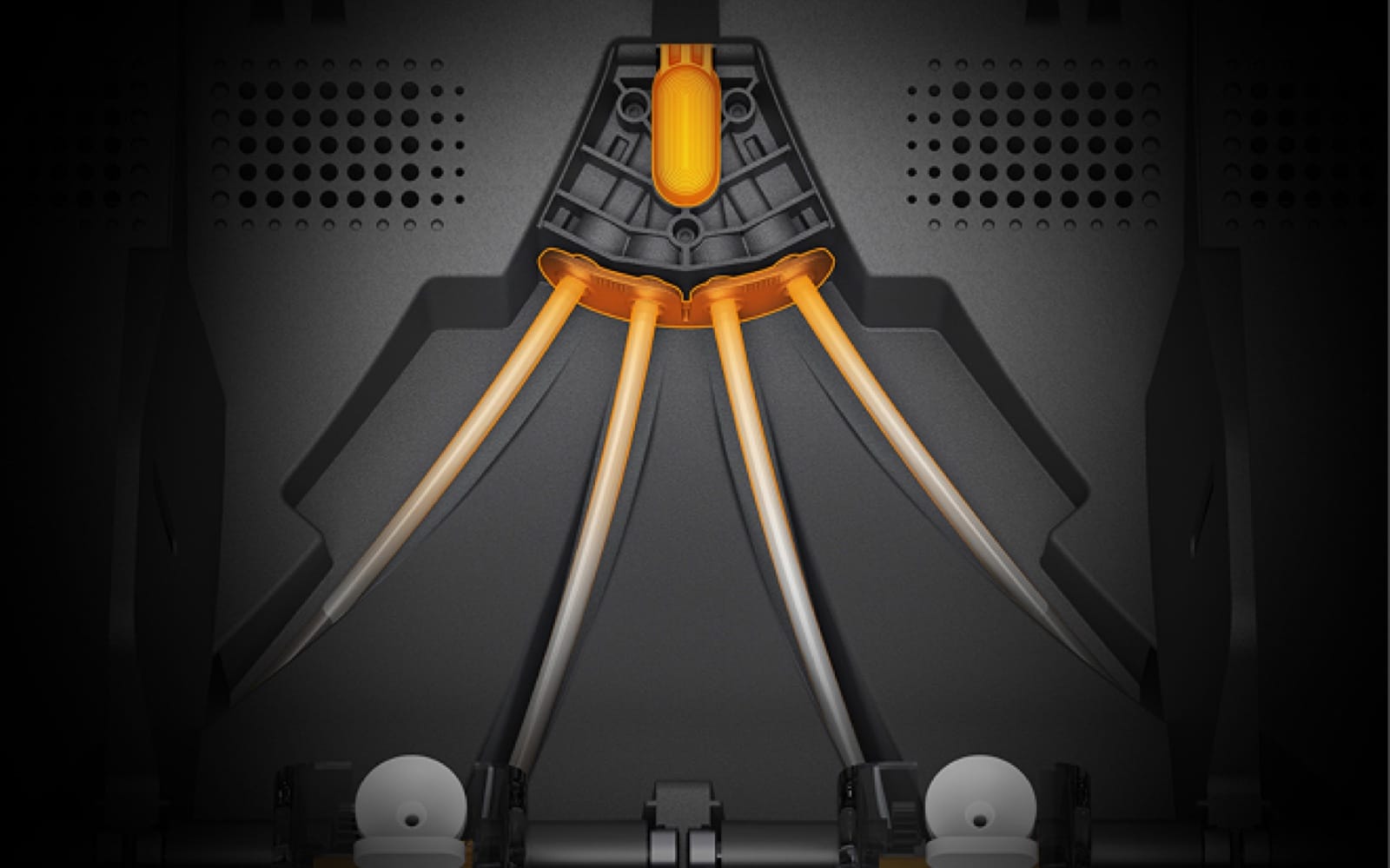 Bambu AMS 2 Pro tool-free filament tube access from the top