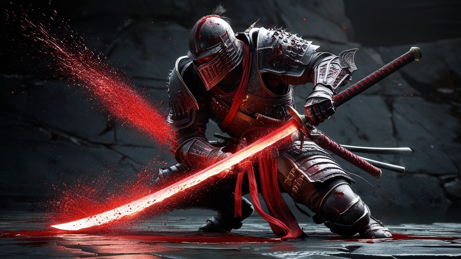 S-tier Elden Ring bleed katana build with crimson sword energy