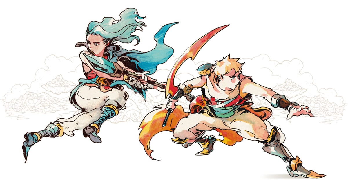 Zale and Valere, the Solstice Warriors and protagonists of Sea of Stars