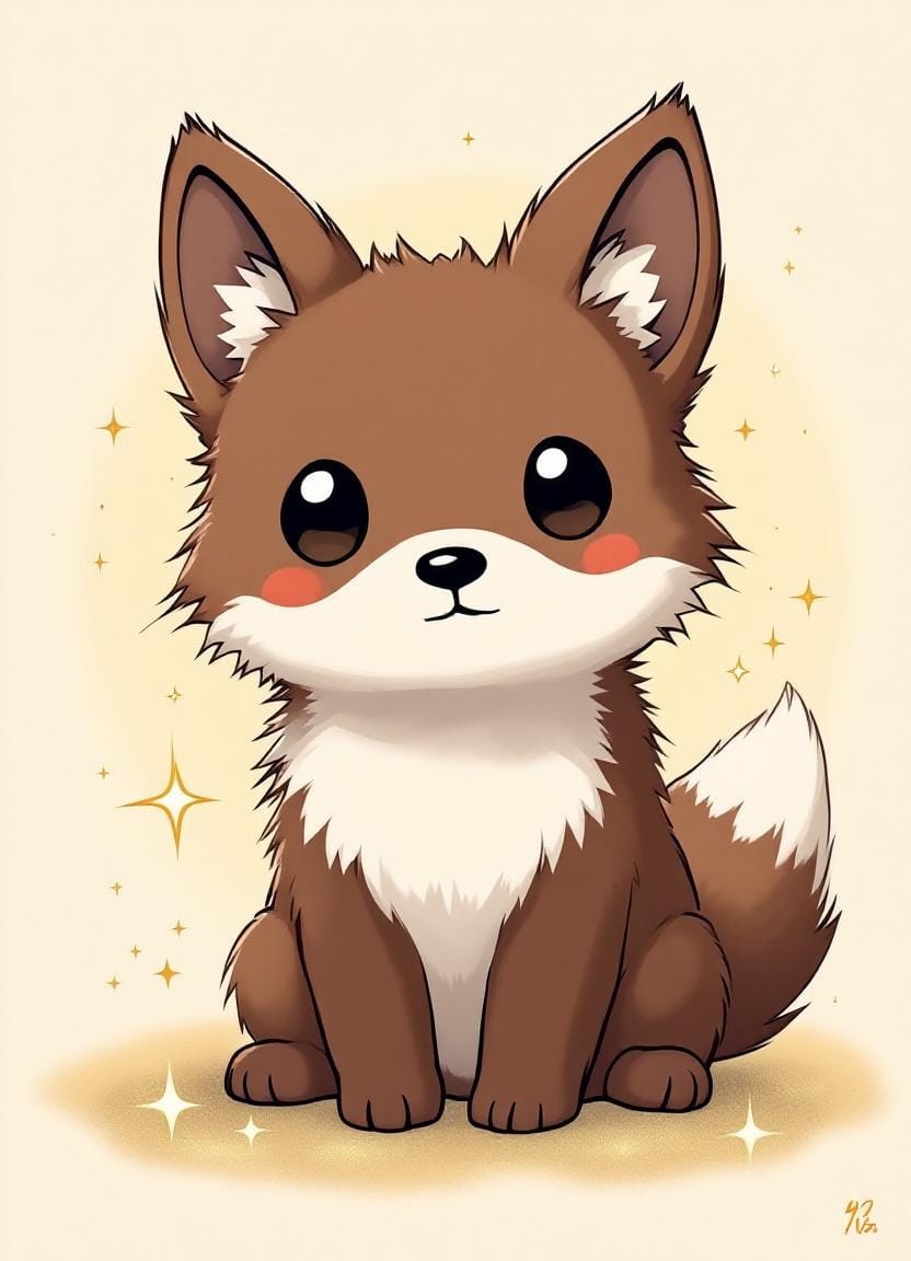 The Spirit Pup — one-tailed baby kitsune