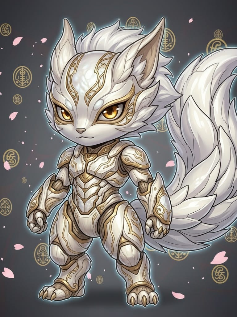Shiro — the bipedal ancient kitsune, secret chase variant