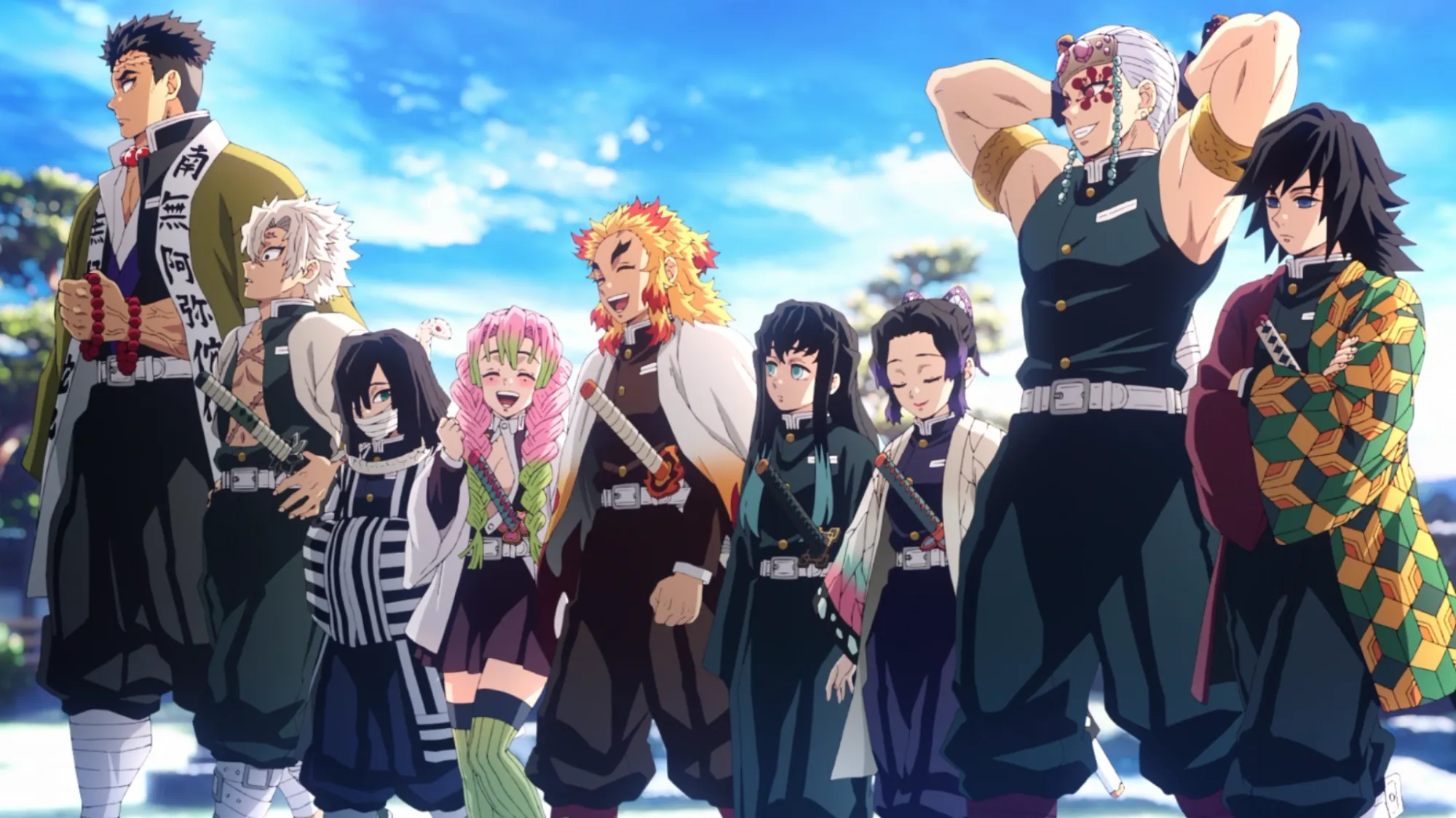Demon Slayer Hashira key art