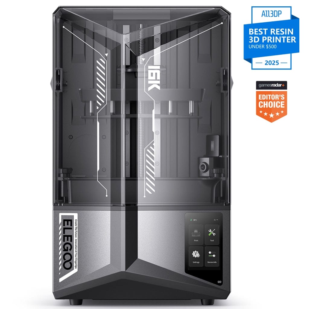 Elegoo Saturn 4 Ultra 16K resin 3D printer — All3DP Best Resin Printer Under $500 2025 and GamesRadar Editor's Choice
