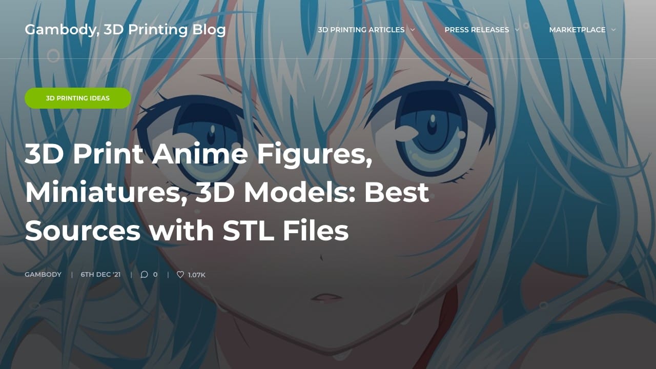 High-quality 3D printed anime figures — material choice determines the final finish