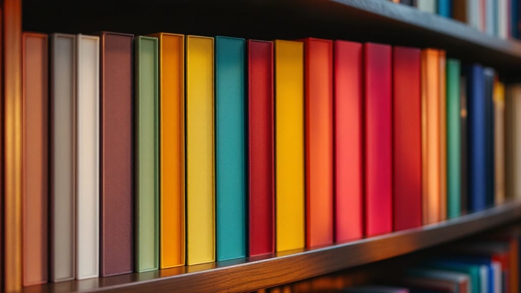 Shelf of manga box sets
