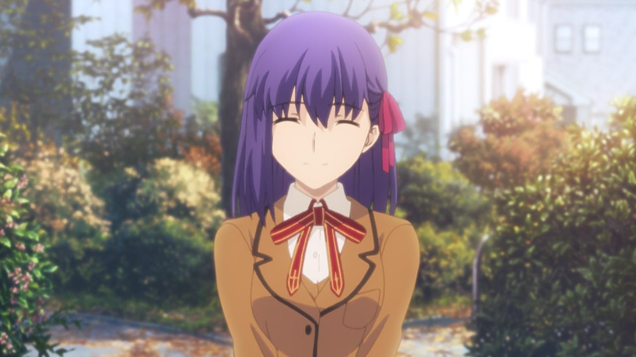 Sakura Matou smiling in Fate/stay night Heaven's Feel
