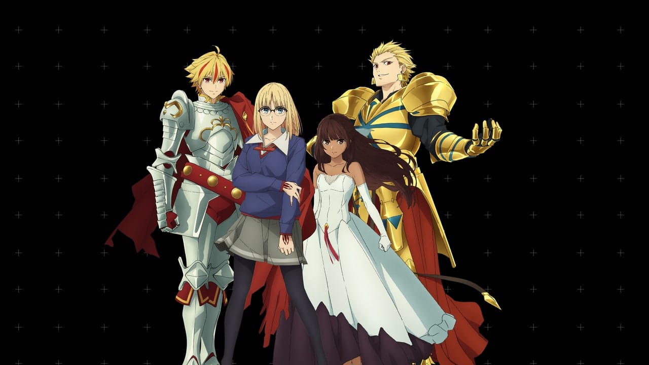 Fate/strange Fake key visual with Gilgamesh, Enkidu and the Snowfield cast