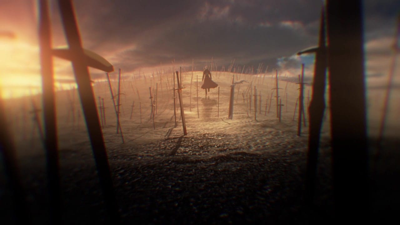 The endless field of swords from Unlimited Blade Works