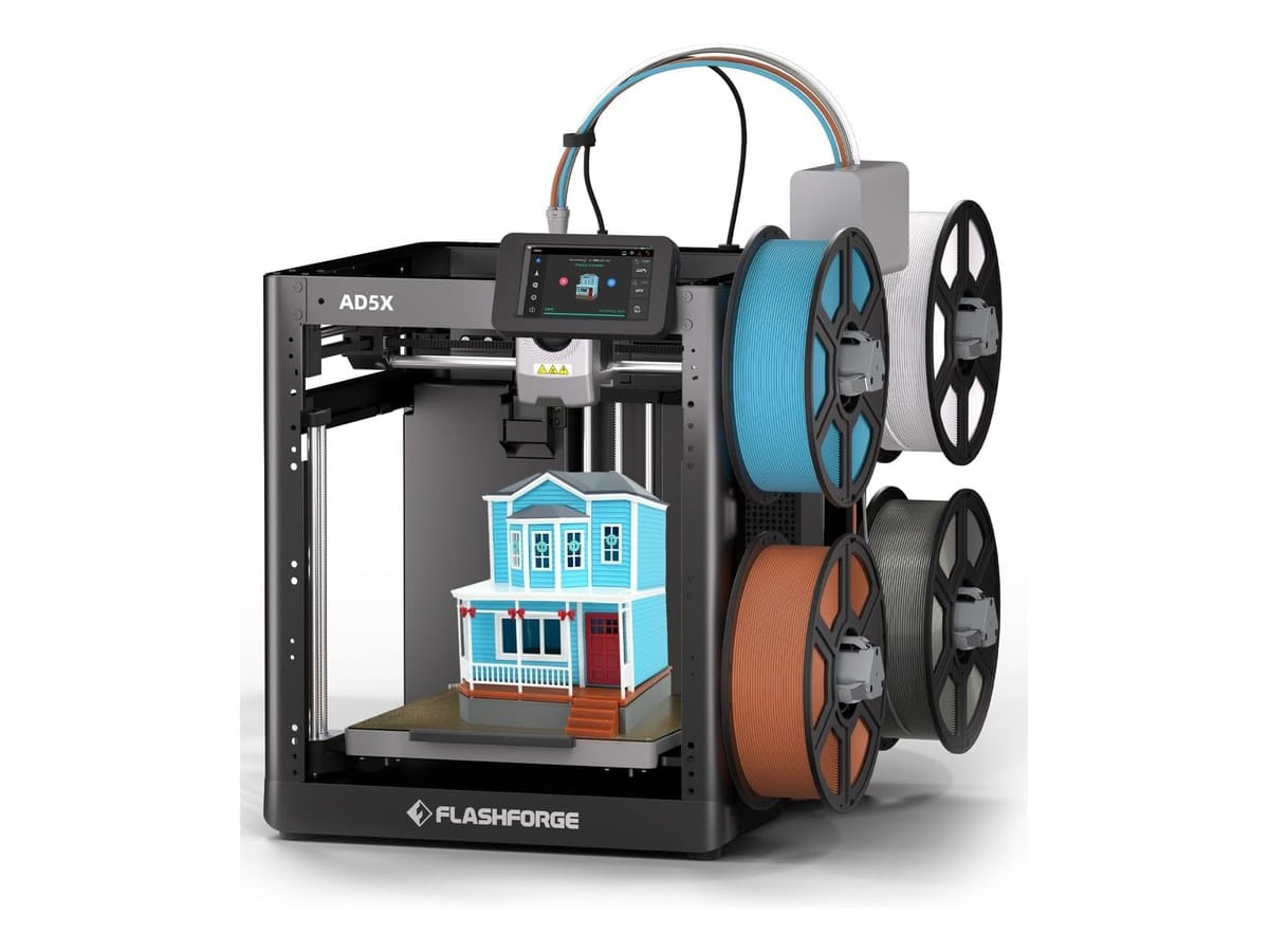 Flashforge AD5X multi-color 3D printer with IFS filament system