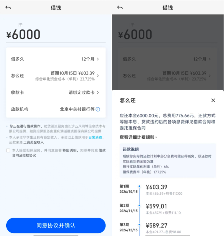 58同城借钱逼近24%：银行利率仅6%，担保费高达17.725%