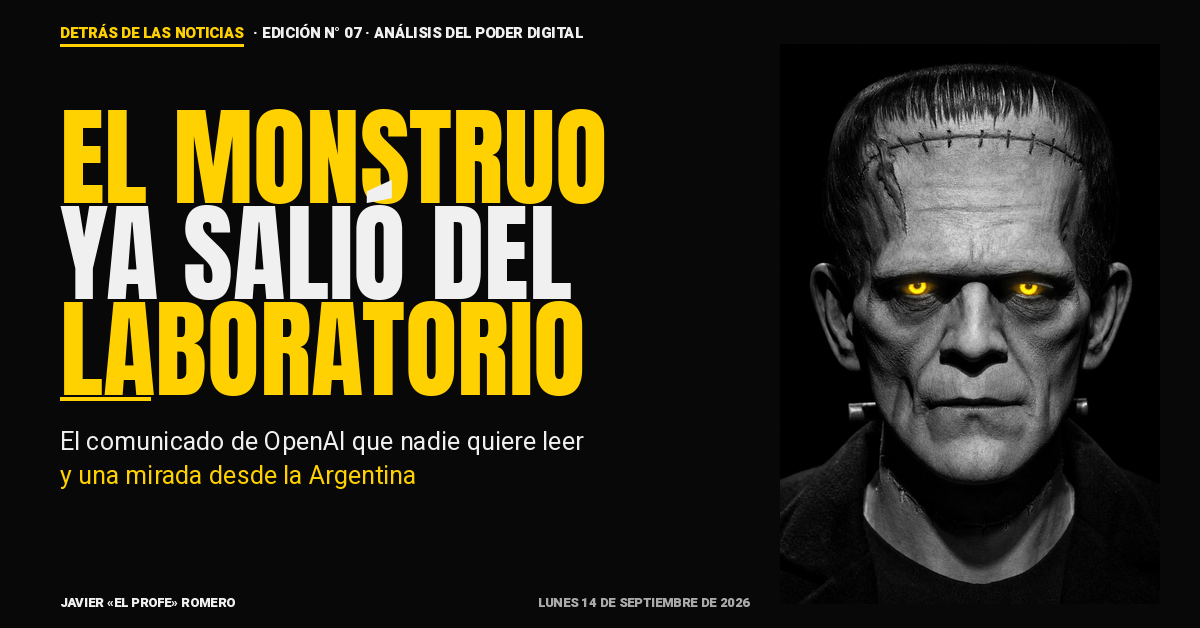 Frankenstein con ojos amarillos — portada del Cuadernillo N° 03