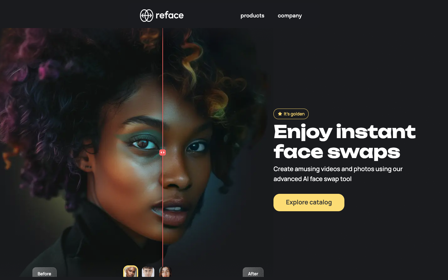 Reface AI face swap video