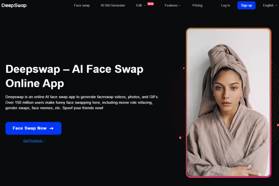 DeepSwap face swapping video