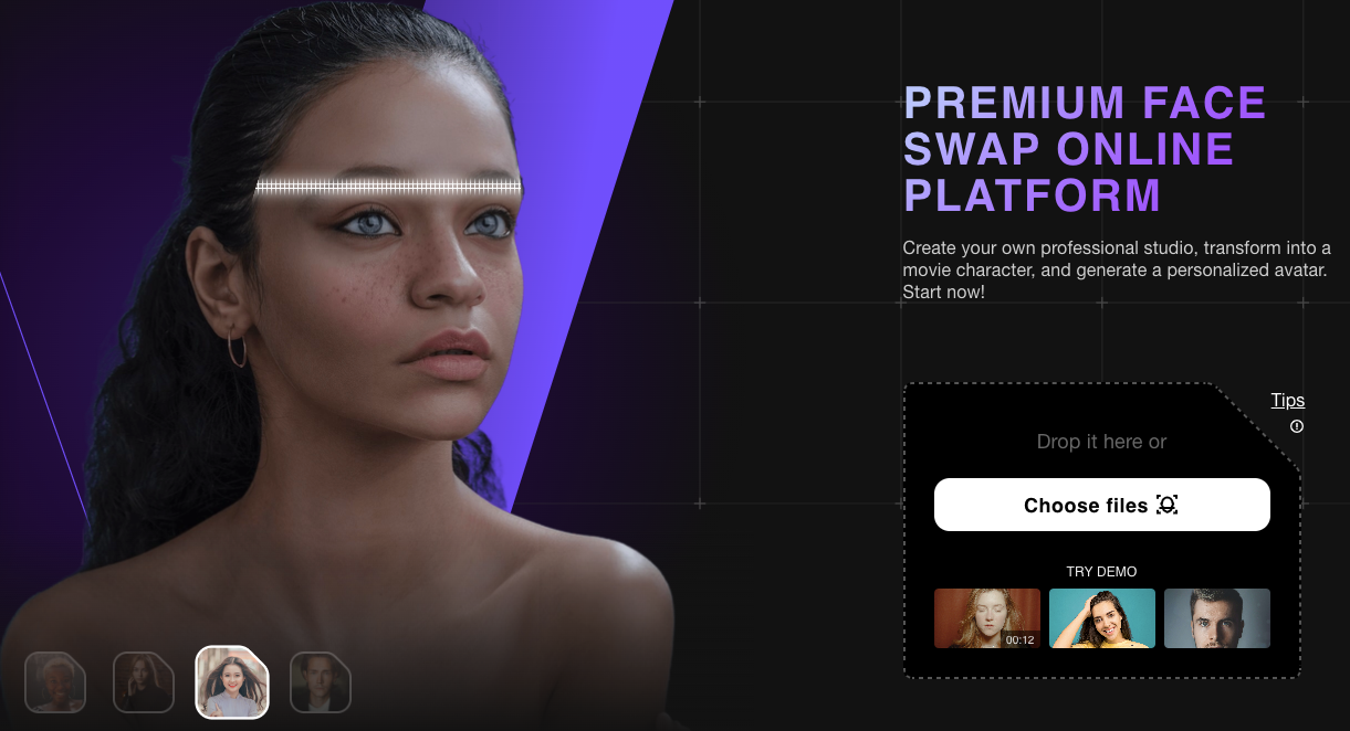 Akool face swap video