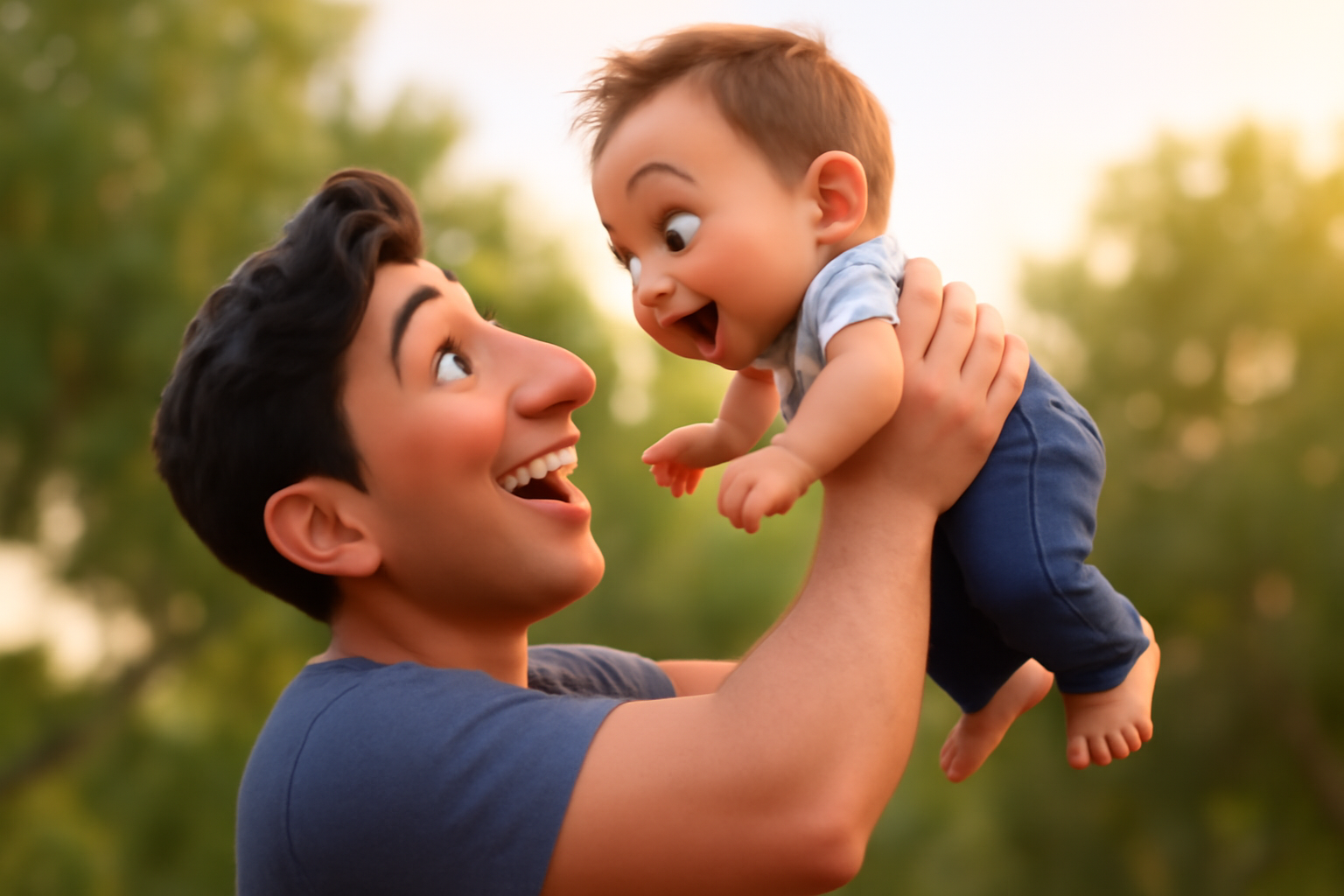 Father's Day Disney-pixar style 