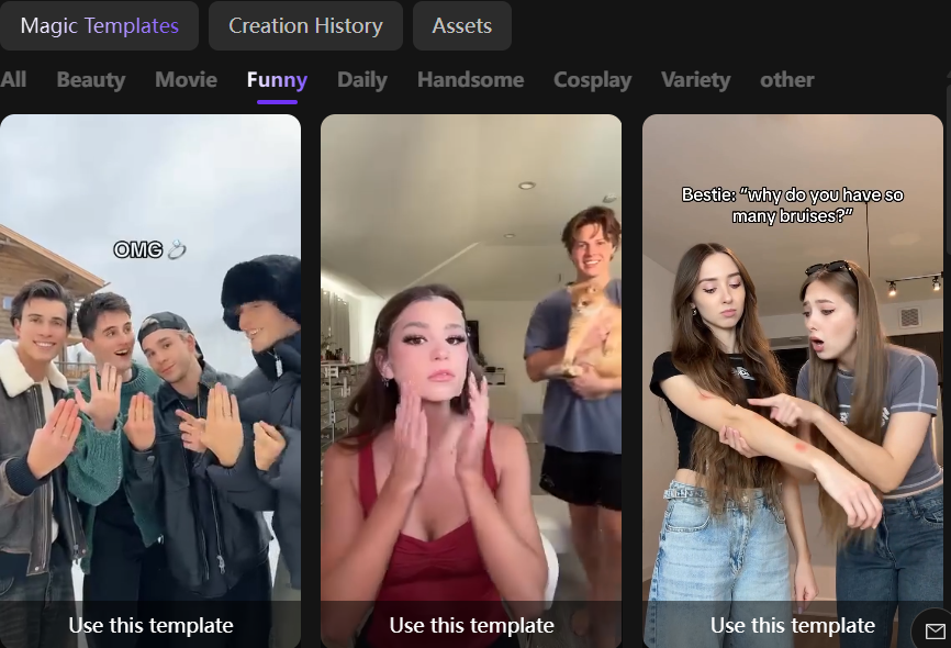 funny category template