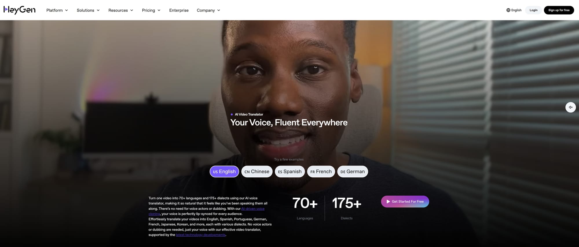 HeyGen – Best AI Video Translator