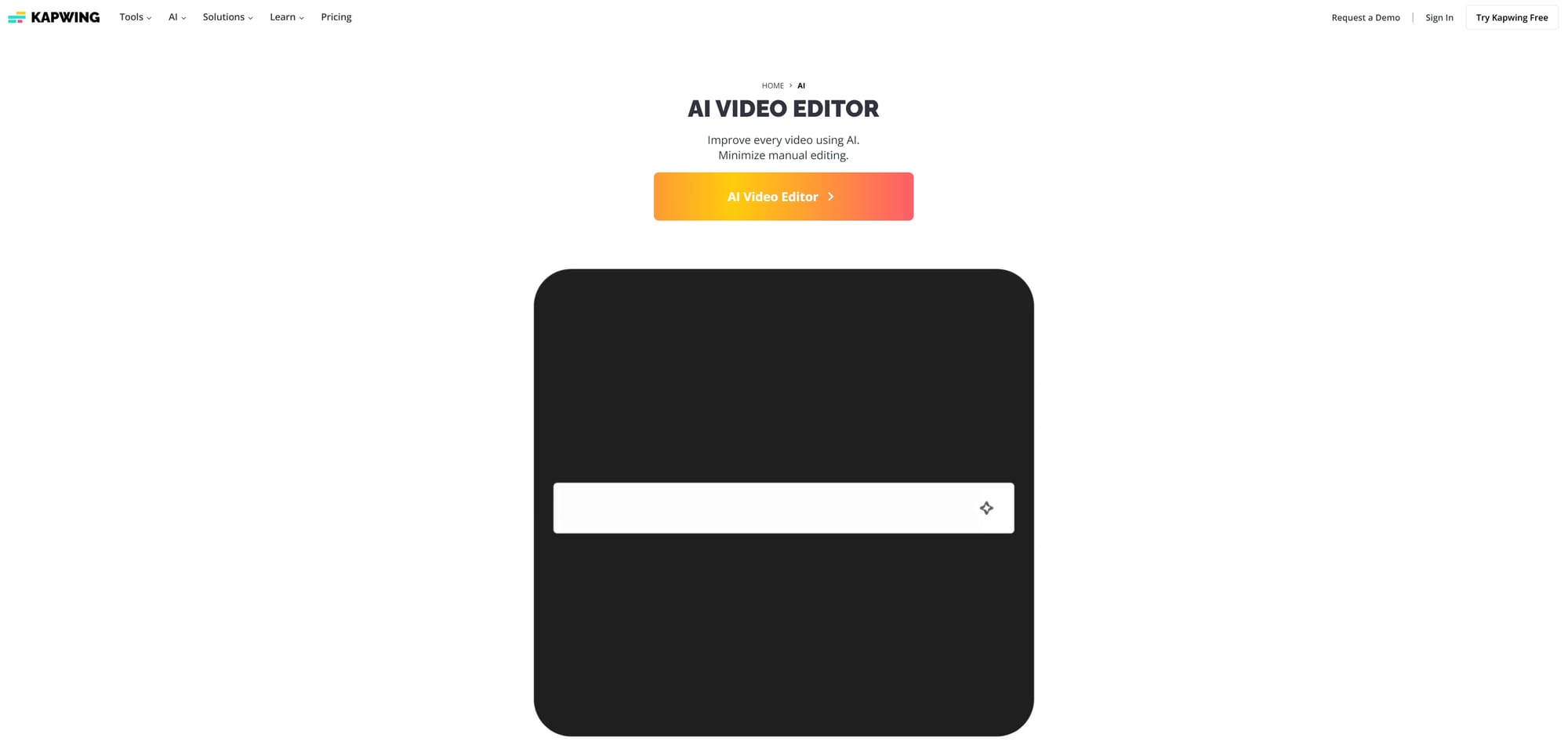 Kapwing AI VIDEO EDITOR