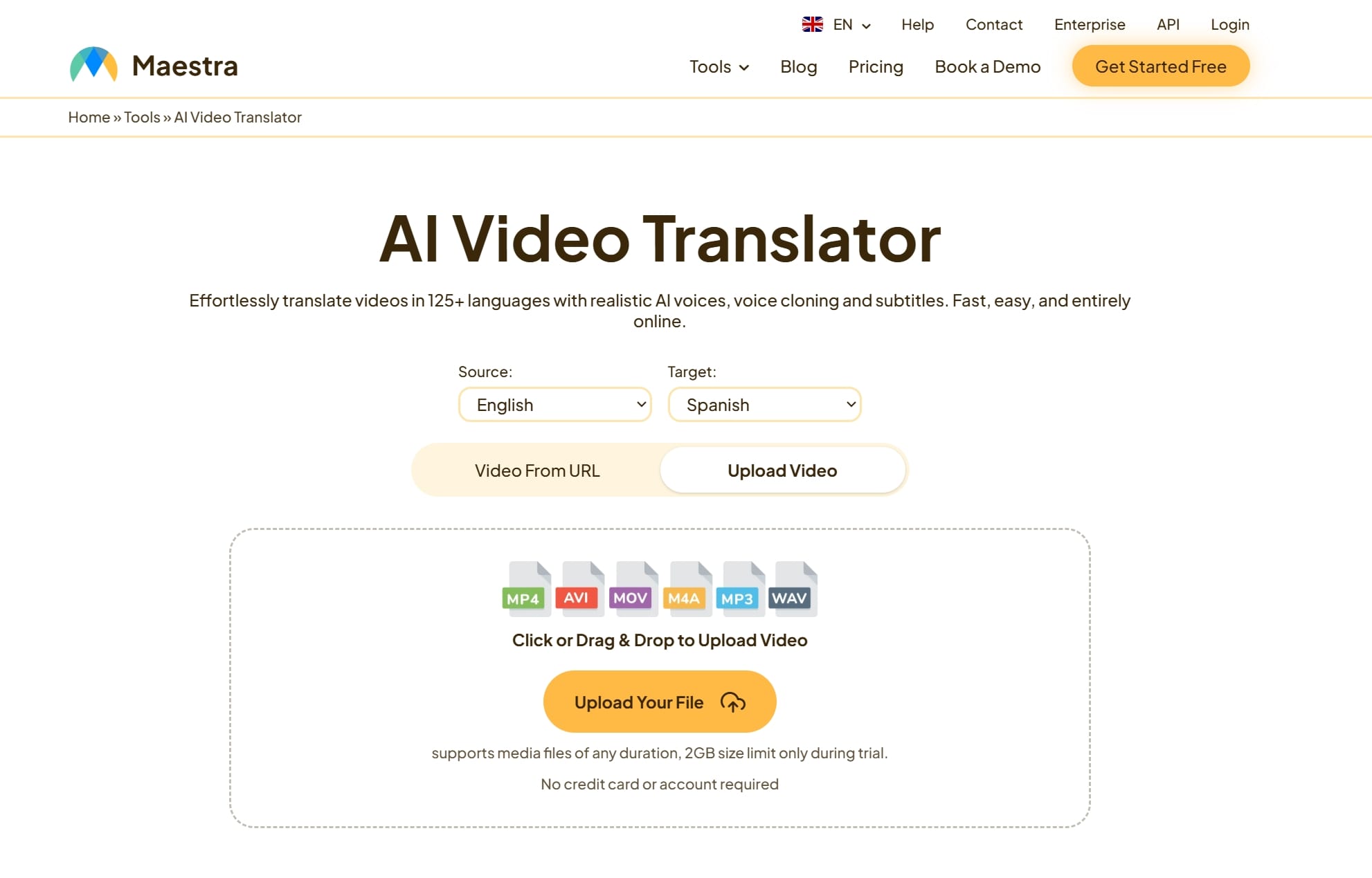 Maestra – Best AI Video Translator