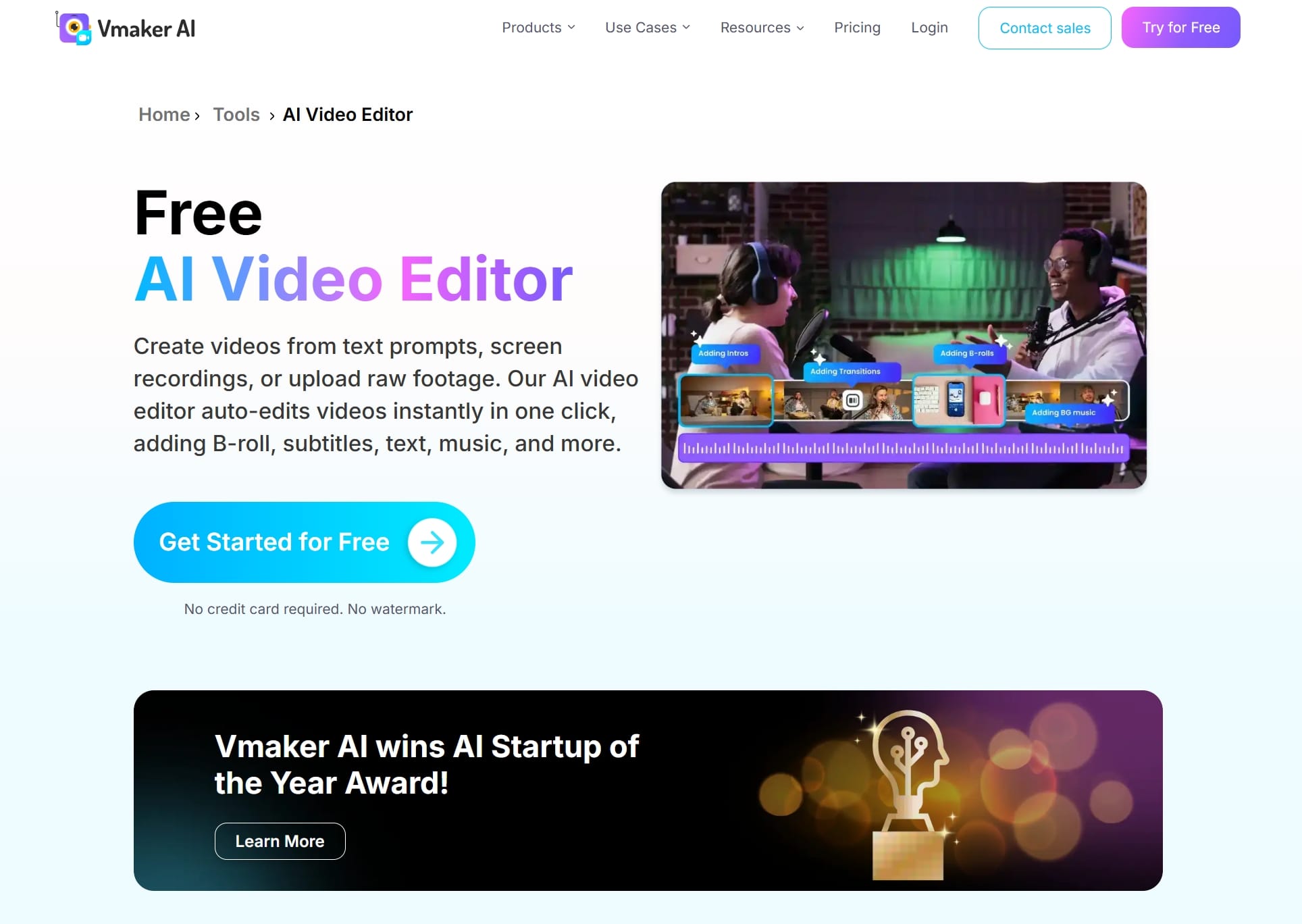 Vmaker AI Video Editor