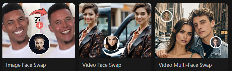 multi-format face swap support