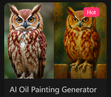 AI oil painting generator