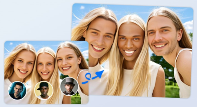 Multiple Image Face Swap