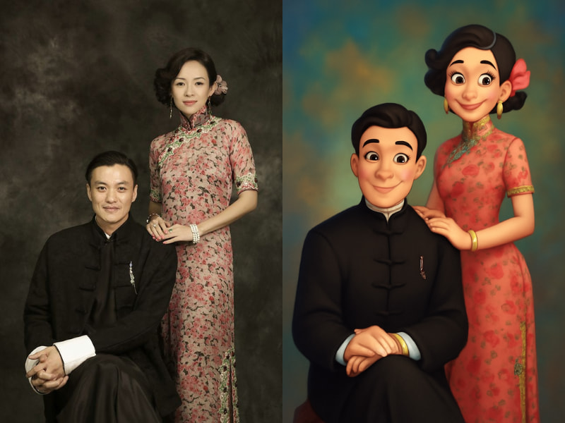 retro disney art style image