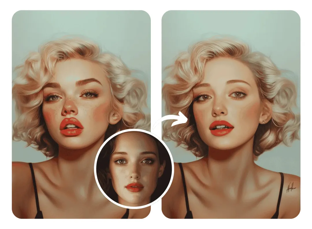 AI face swap technology