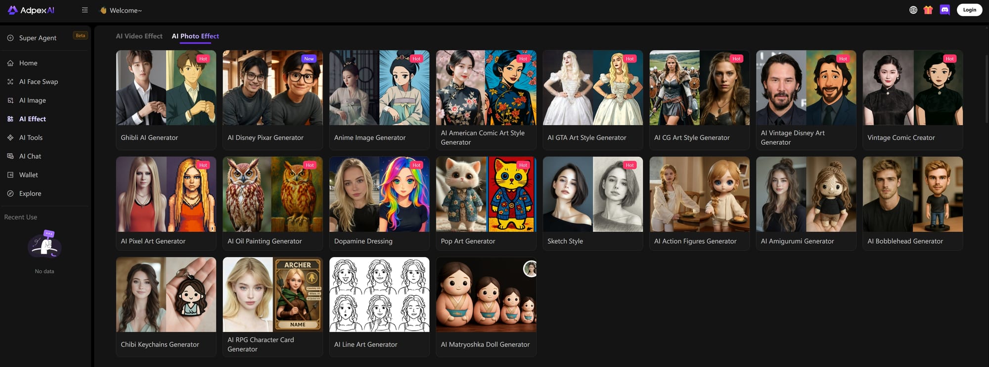 AI Photo Effect Generator