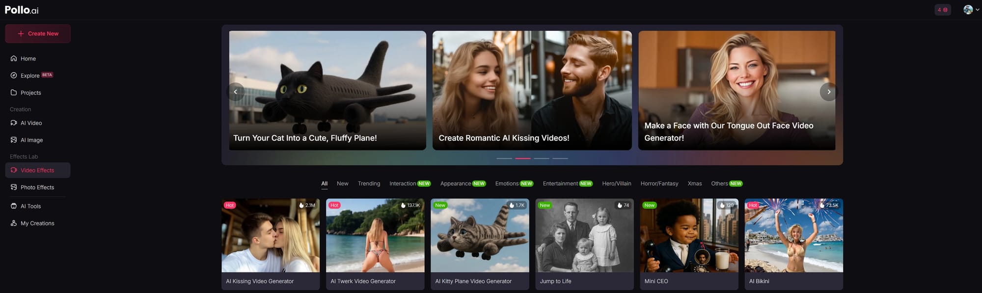 Pollo AI – Limited Style Filters