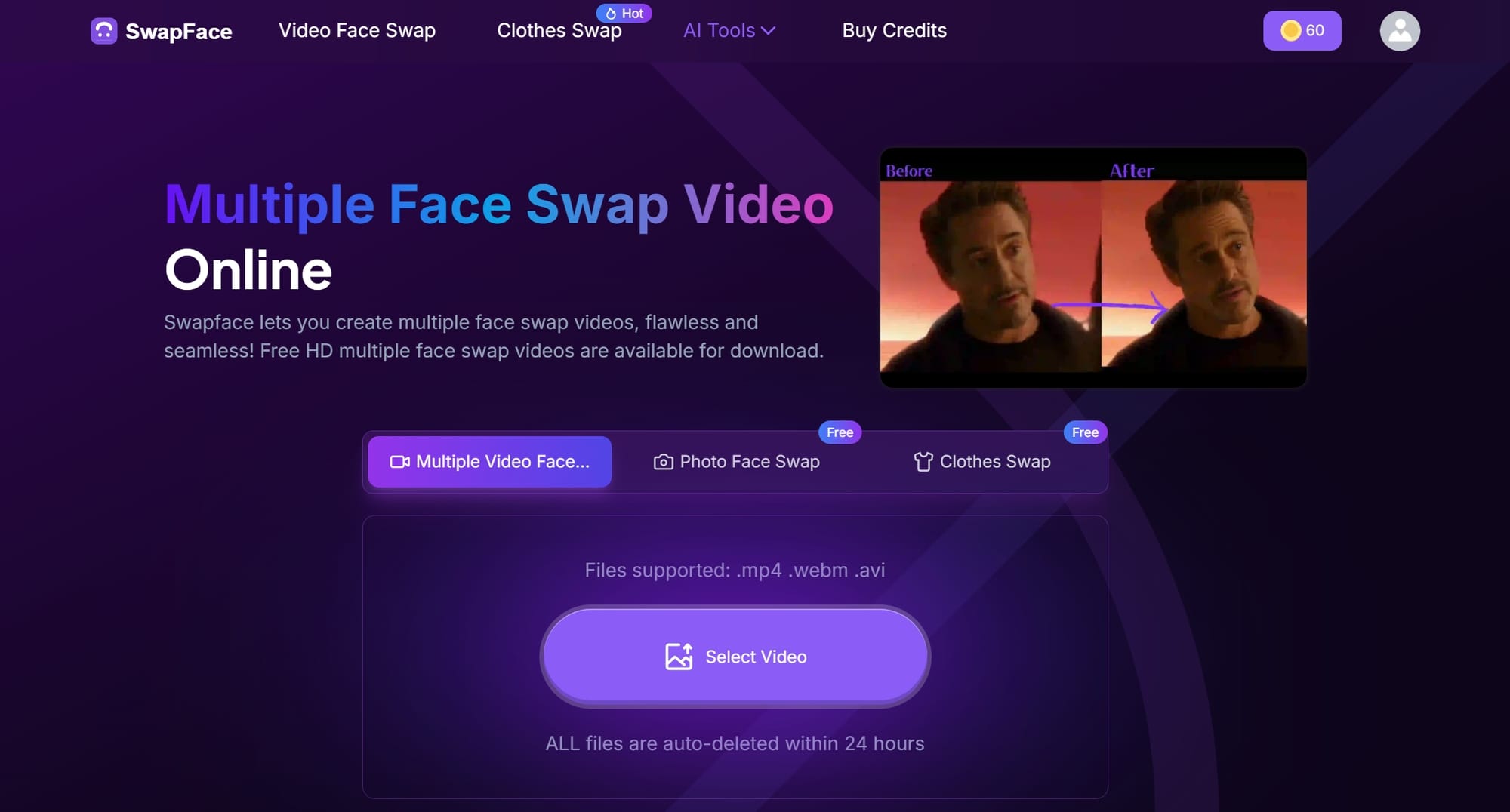 Swapfaces AI Multiple Face Swap Video Online