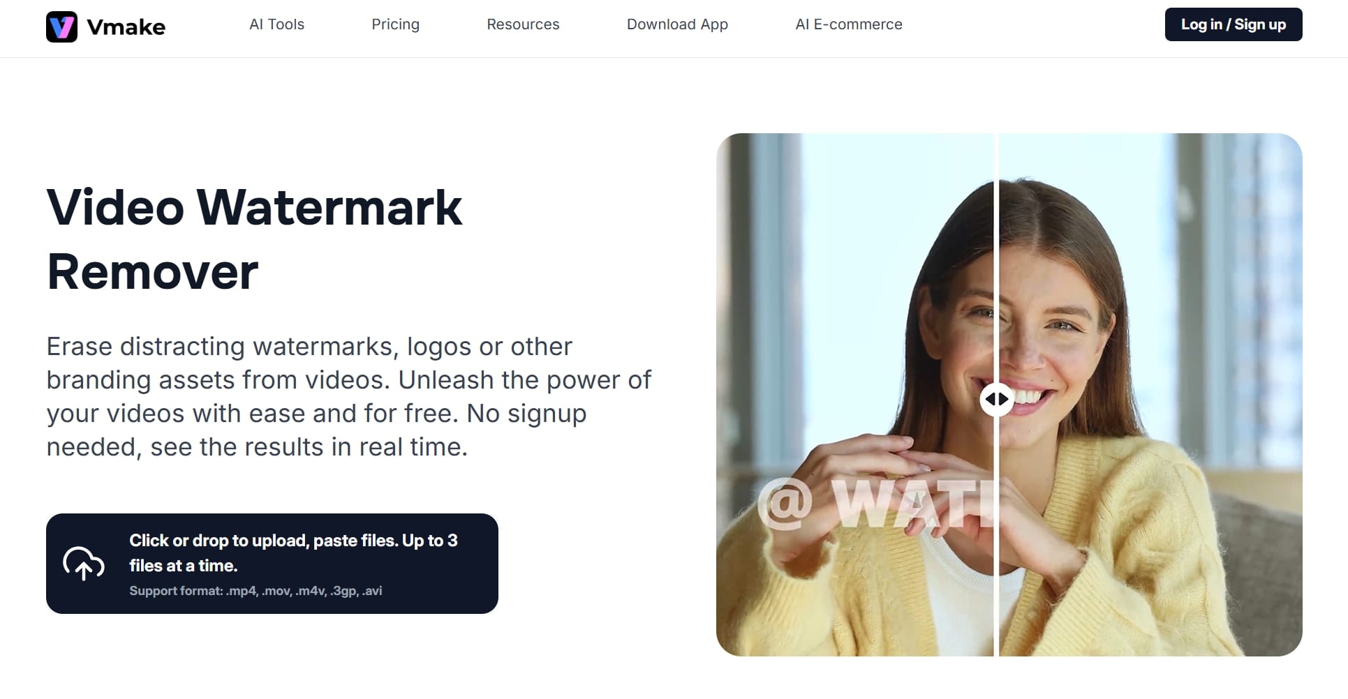 Vmake.ai Video Subtitle Remover
