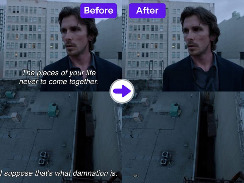 Caption Remover Photo