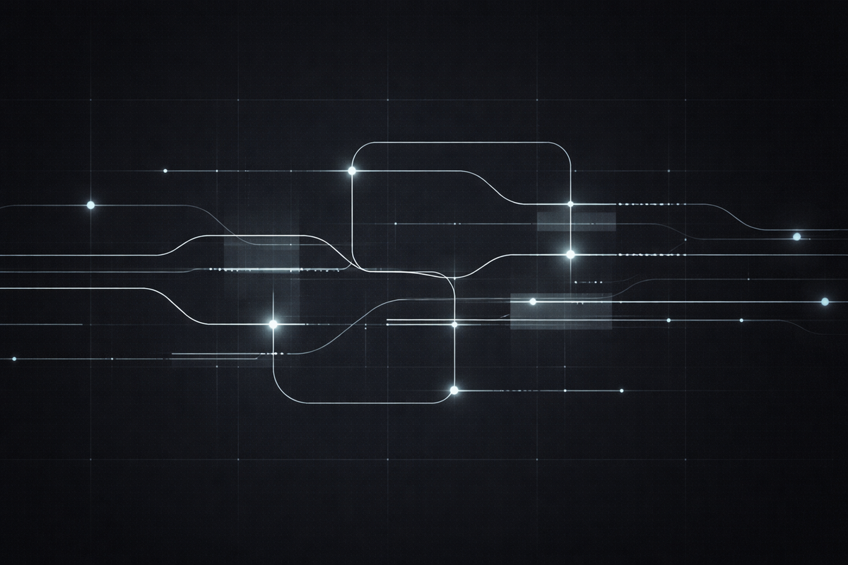 Abstract visual representing AI governance audit readiness and real-time regulatory evidence.