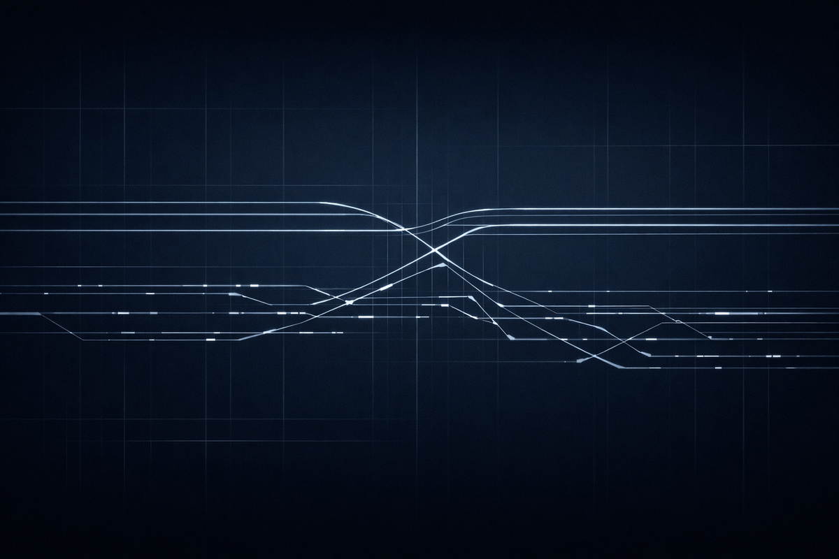 Regulatory bifurcation visual showing federal vs state oversight divergence, parallel systems, and fragmented enforcement across financial systems 