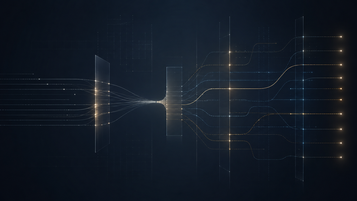 Abstract PBM transparency visual showing fee disclosure pathways, governance traceability, and regulatory oversight signals.
