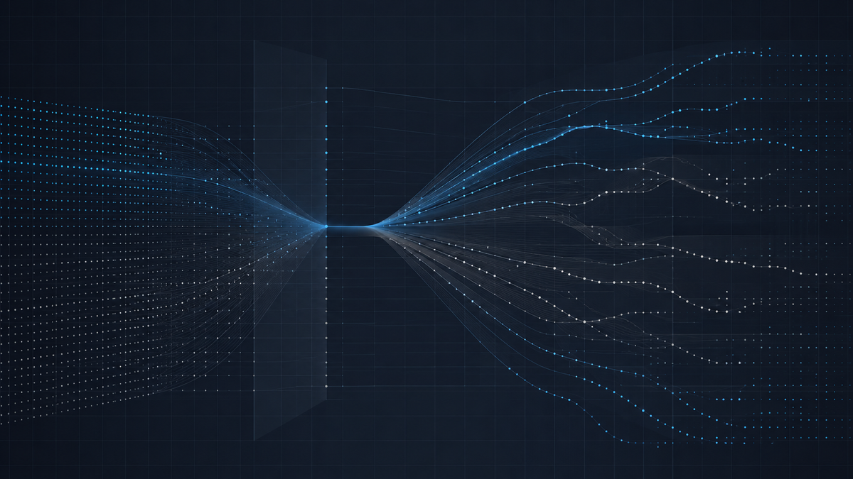 Abstract consumer demand analysis showing diverging retail signals across a dark economic intelligence grid.
