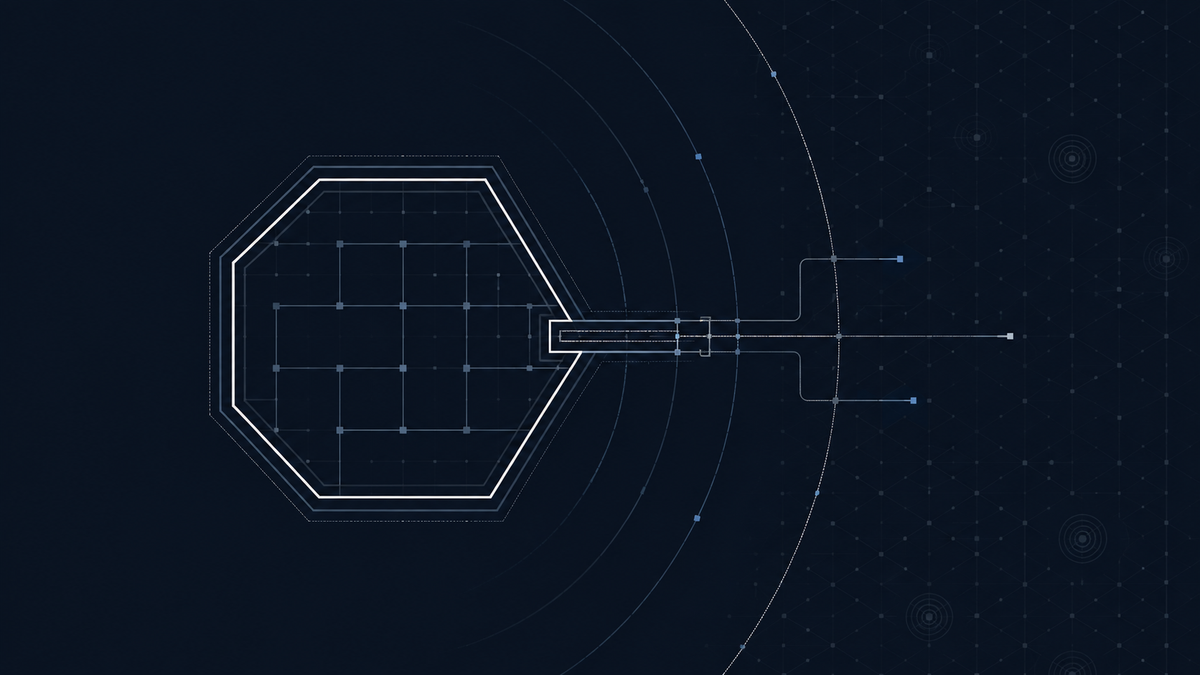AISI AI agent cyber incident visual with signals leaving an intact sandbox and crossing an external control boundary.