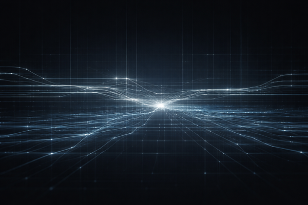 Hybrid logistics network visualization showing private delivery systems transitioning into public infrastructure, highlighting coverage boundaries and systemic risk patterns