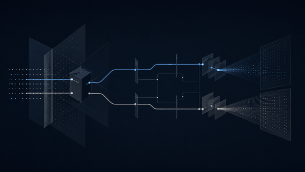 EU AI Act Article 50 shown as linked data paths separating system marking from public disclosure.