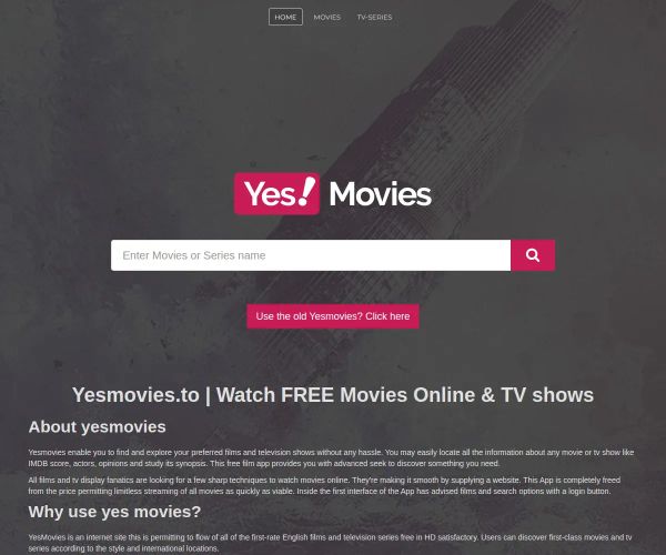 Screenshot of YesMovies