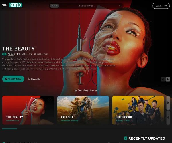 Screenshot of SeeFlix