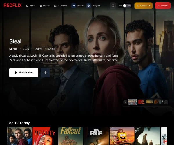 Screenshot of RedFlix