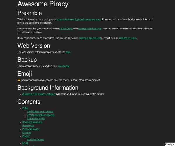 Awesome Piracy