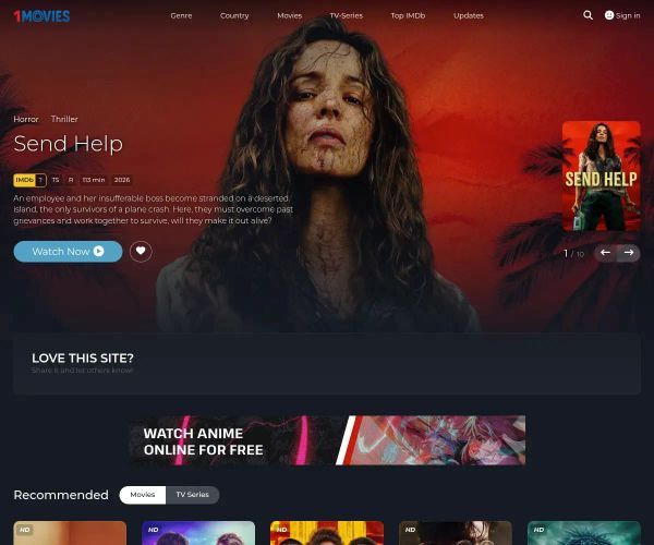 Screenshot of 1Movies