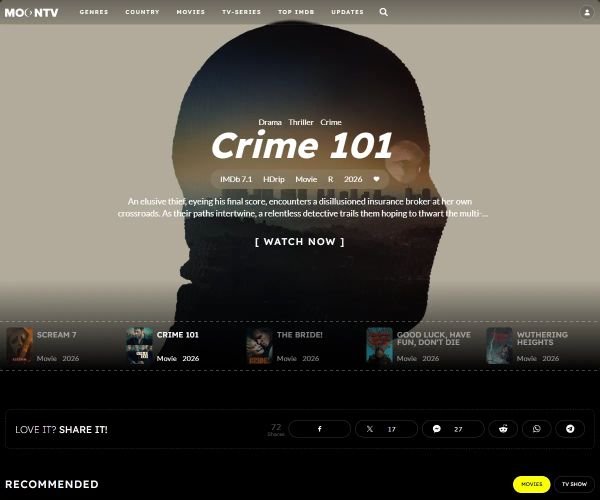 Screenshot of MoonTV