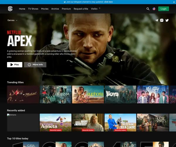 Screenshot of StreamingUnity