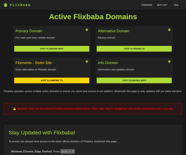 Screenshot of Flixbaba